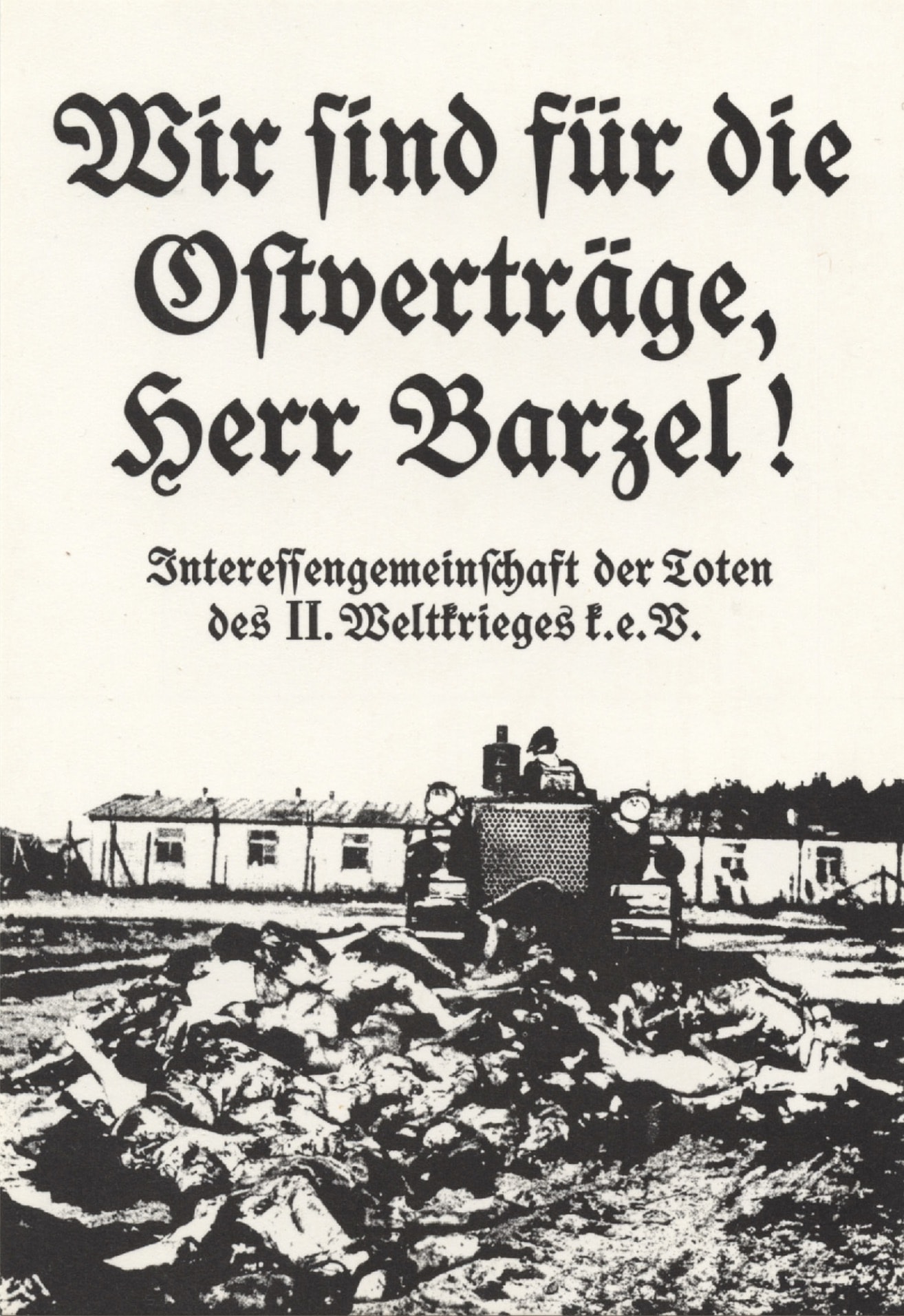 Klaus Staeck, Plakat Ostverträge 1972