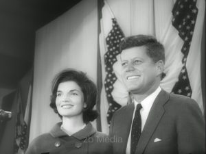 Election winner John F. Kennedy with Jacqueline Kennedy 1960