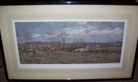 FA Stewart The Woodland Pytchley Hunt print picture frame
