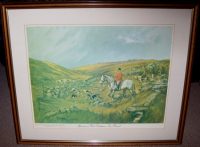 John King Print The Spooners and West Dartmoor Hunt Frame