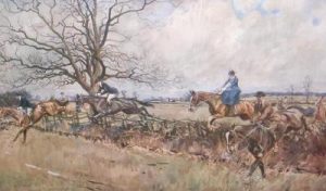 Lionel Edwards Hunting Prints The Household Brigade Draghounds