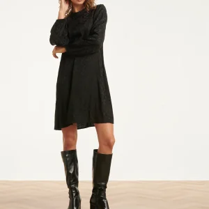 SMASHED LEMON Kleedje dames zwart