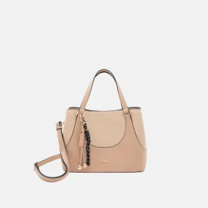 Handtas L.Credi model Roberta 1005958 kleur desertsand