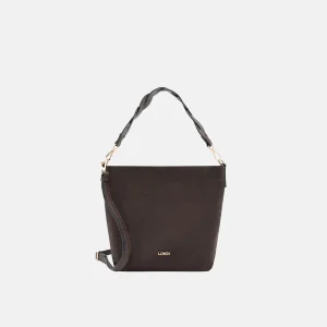 Handtas L.Credi model Resi kleur chocolate