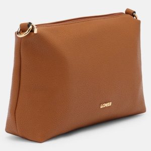 Handtas L.Credi model Ella 1003702 kleur cognac