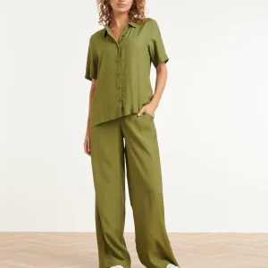 Smashed Lemon broek artikel 26205 kleur army green