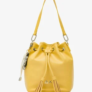 AX SUN 68 handtas Y36215 bucket tas met schouderband kleur geel