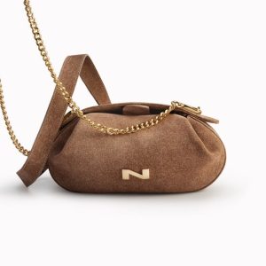 Nathan Baume Thalie Suede Denim N261-32-02 D Cappucino