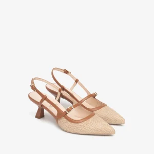 NeroGiardini slingbacks naturale model E615470D 420