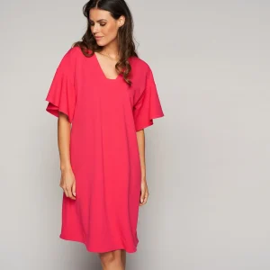 Green Ice Jurk 'Iruno' kleur fuchsia