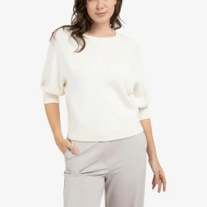 YAYA Sweater met raglanmouwen en geborduurd artwork