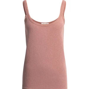 YAYA Geribd singlet met mesh detail kleur burlwood pink
