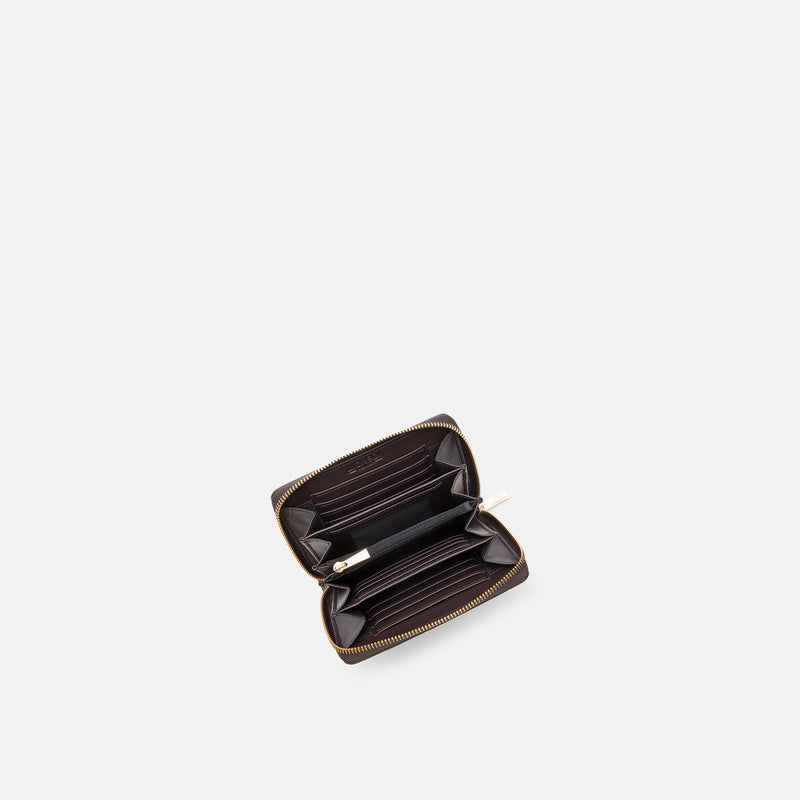 L.Credi Portemonnee model Perla / kleur chocoladebruin - Afbeelding 2