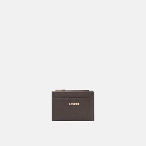 L.Credi Mini portemonnee model Perla 1006112/ kleur chocolade