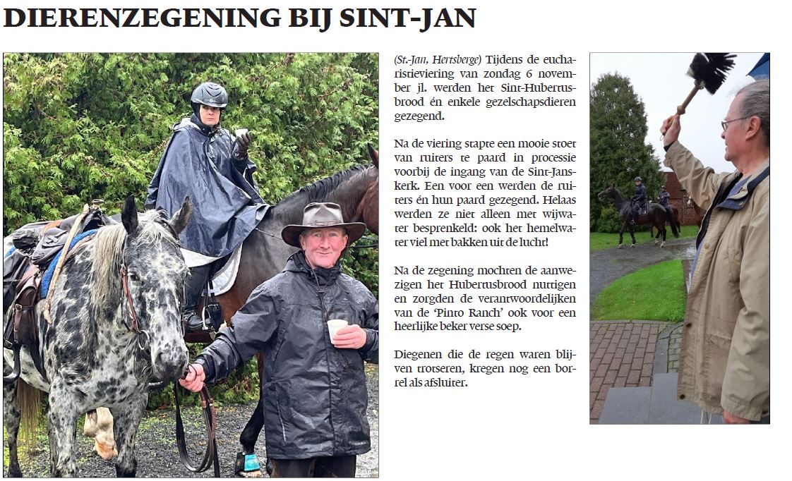 Dierenzegening bij Sint Jan