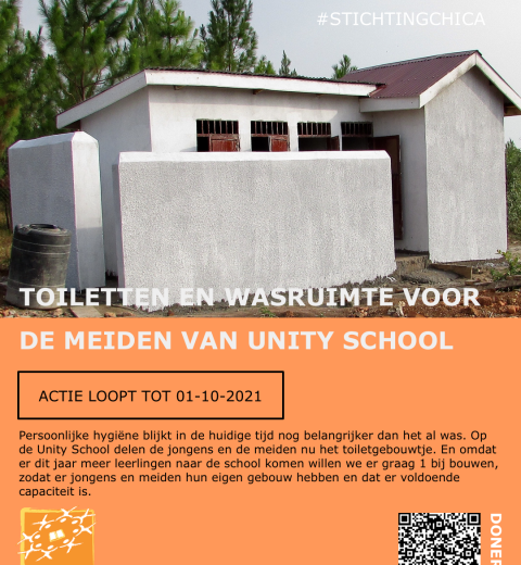 Actieposter Unity School, Toiletten en Wasruimte
