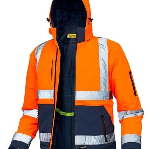 Klasse 3 vintersoftshell hi vis høy synlighet