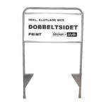 Stål Håndværkerskilt med Dobbeltsidet Print