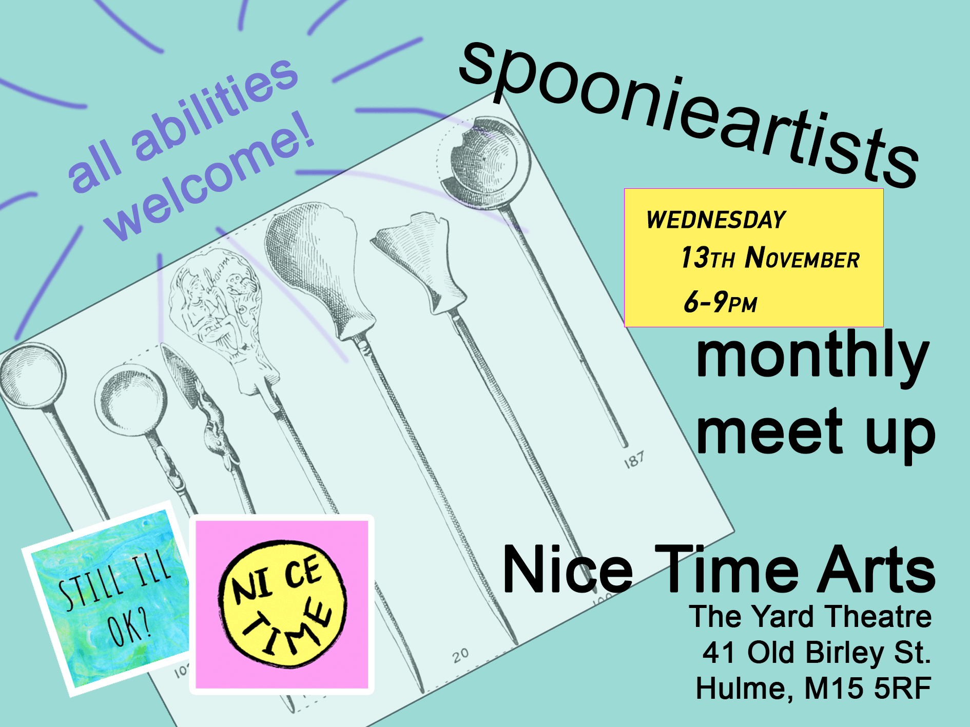 Wednesday heralds spoonie artist meet-up #2!