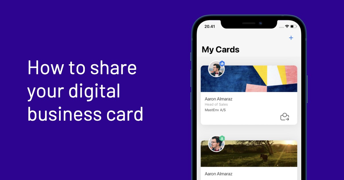 How to share your digital business card