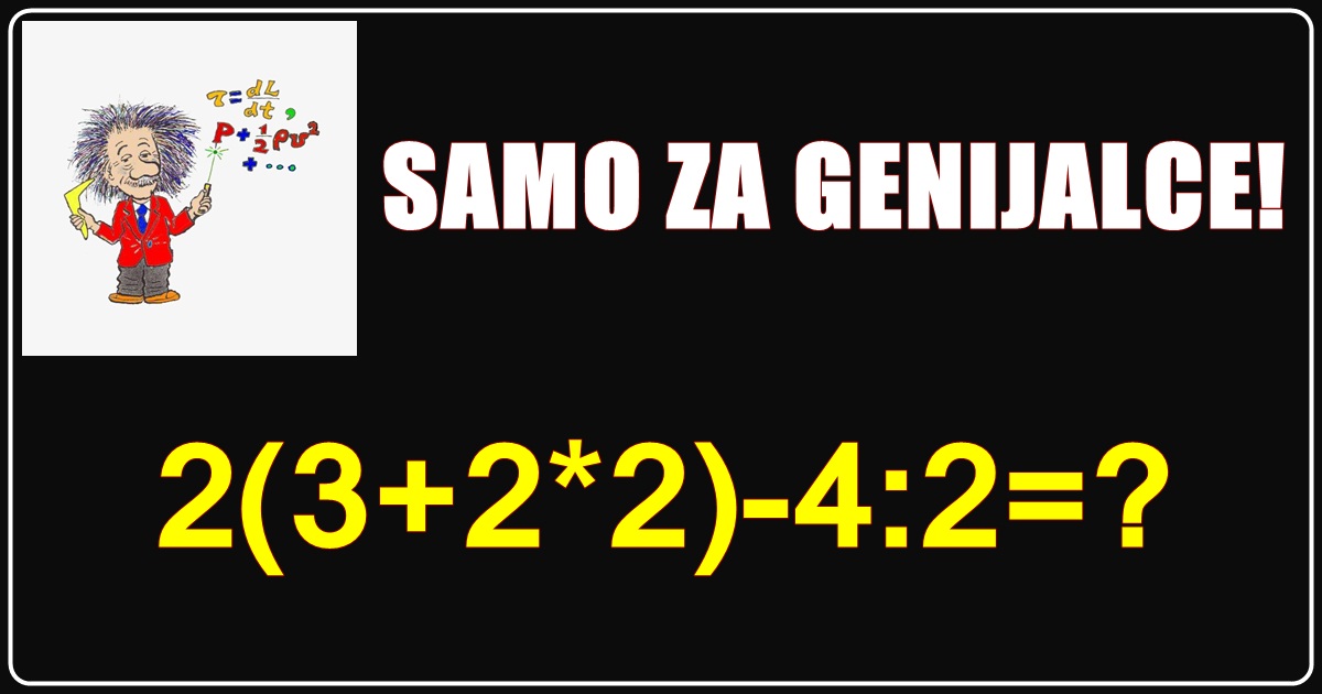 90% ljudi POGREŠI! Možeš li ti rešiti ovaj ZADATAK? 90% ljudi POGREŠI! Možeš li ti rešiti ovaj ZADATAK?