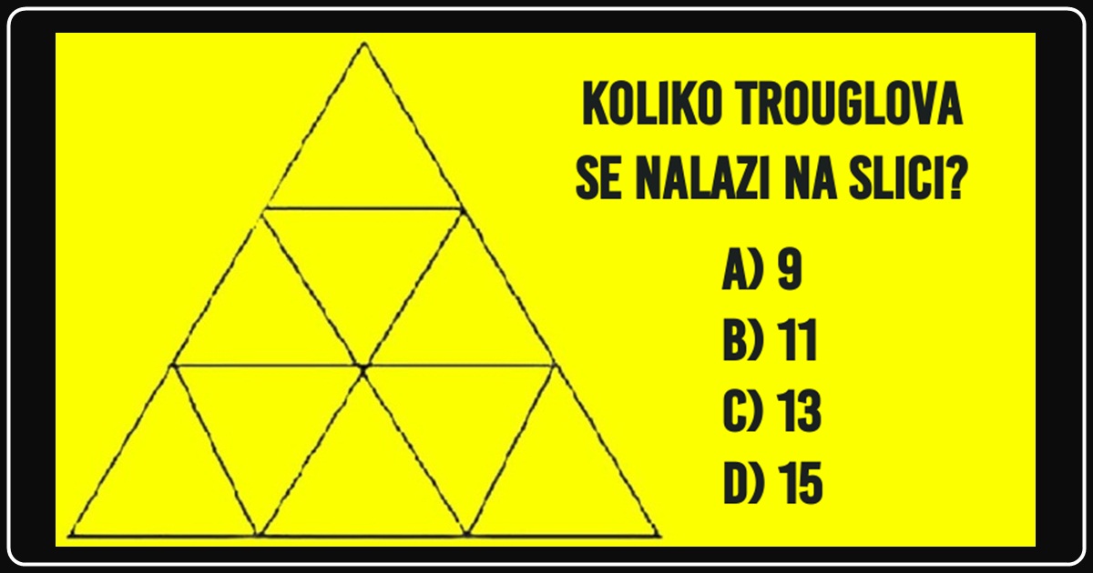 Samo mali broj ljudi TAČNO odgovori – Koliko TROKUTA se nalazi na OVOJ slici? Samo mali broj ljudi TAČNO odgovori – Koliko TROKUTA se nalazi na OVOJ slici?