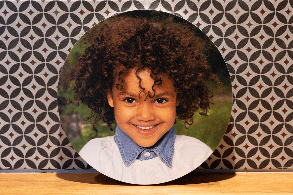 Barnehagefoto og skolefoto sirkel med portrett bildeprodukt for Stjernefoto