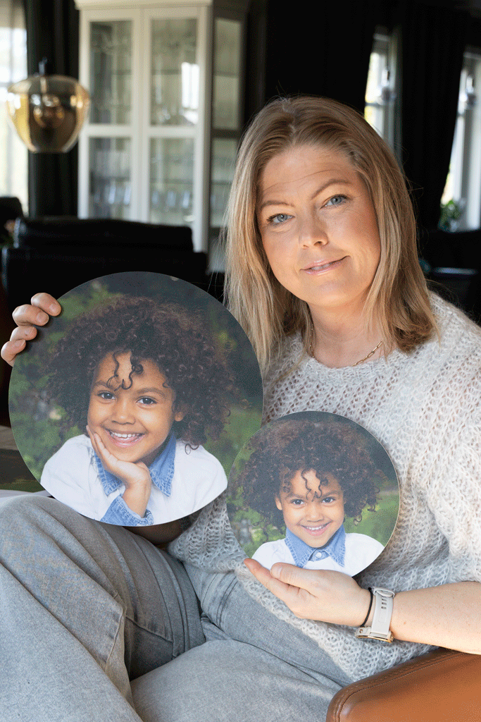 Barnehagefoto og skolefoto sirkel bildeprodukt