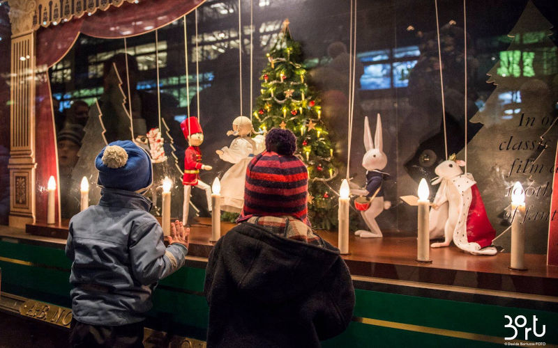 i mercatini di Natale a Stoccolma, le vetrine di Natale del NK