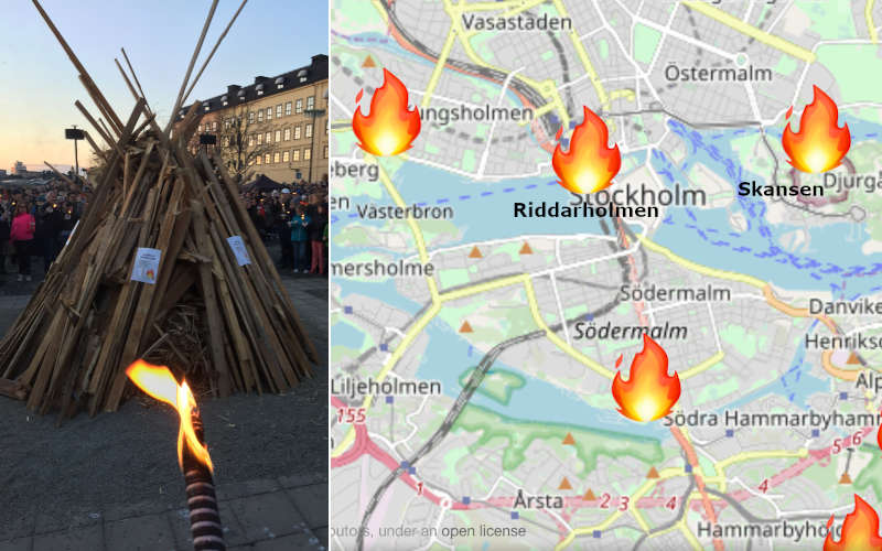 Cosa fare a Stoccolma il primo maggio: i falò di Valborg a Stoccolma