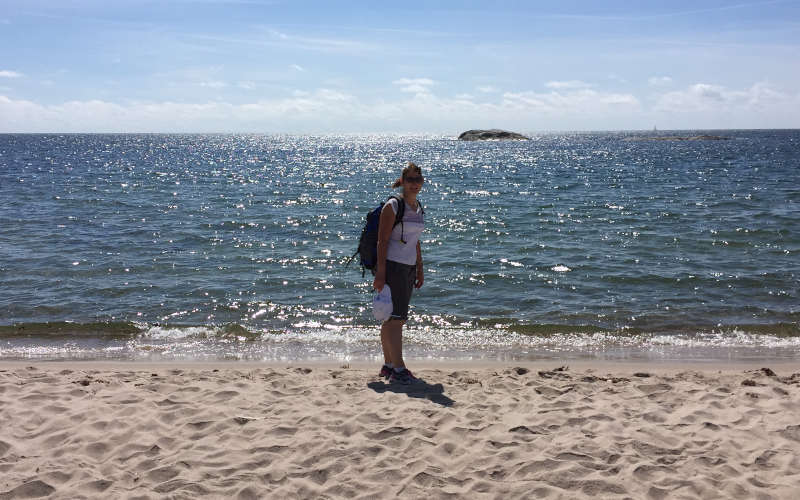 La spiaggia di Stora sand a Utö nell'arcipelago di Stoccolma