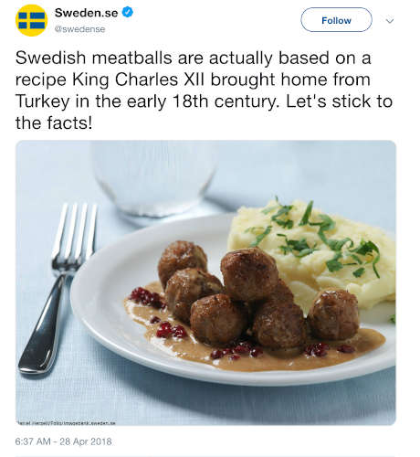 tweet polpette svedesi turche