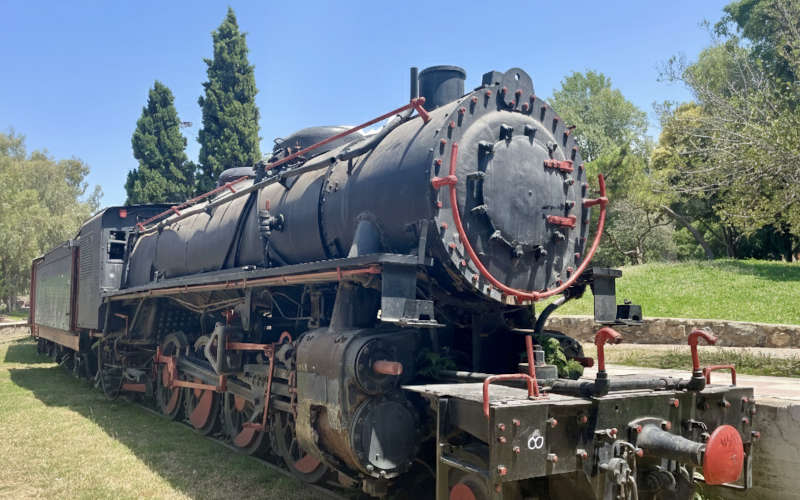 i treni nel parco municipale di kalamata