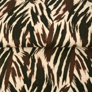 Stenzo 25957-20 Tricot katoen - beige / bruine stripes