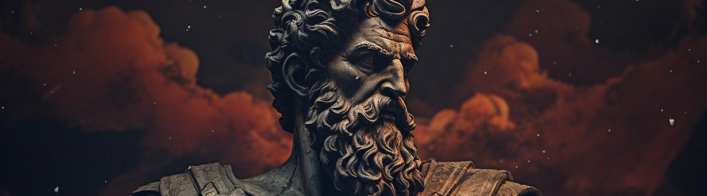 Den Stoiske Kejser Marcus Aurelius lavet med Midjourney AI