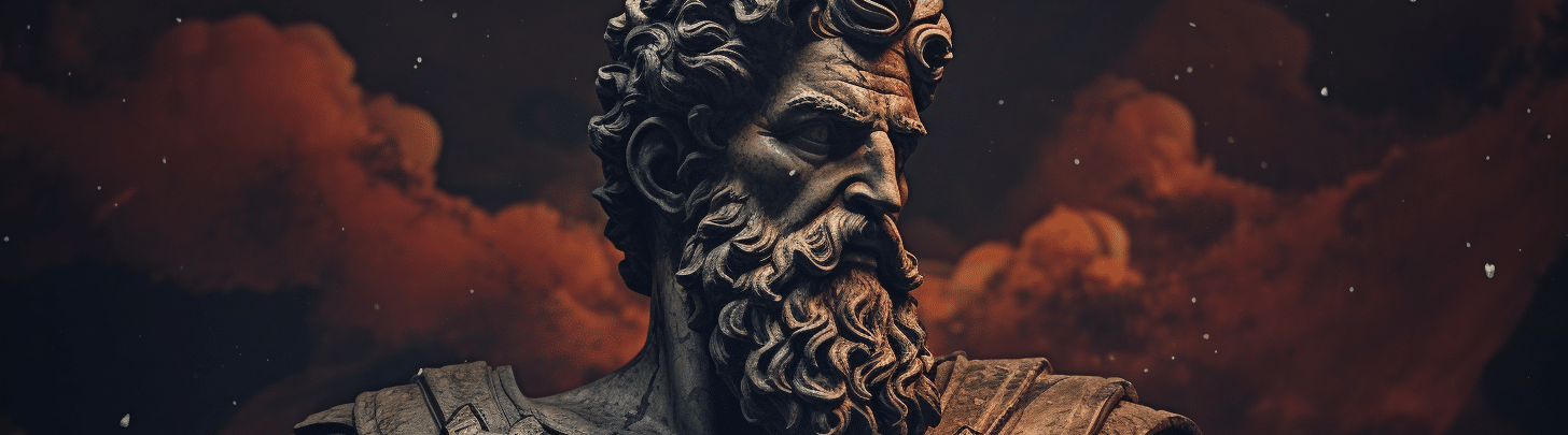 Den Stoiske Kejser Marcus Aurelius lavet med Midjourney AI
