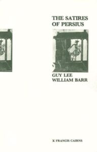 The Satires of Persius av Guy Lee, William Barr