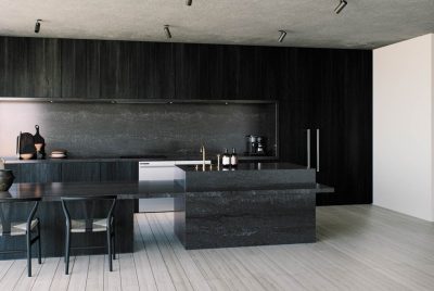 Black Tempal Caesarstone composiet keukenblad