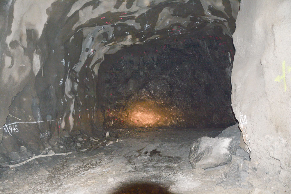Tunnel i berget, till Förbifart Stockholm, under byggnation.