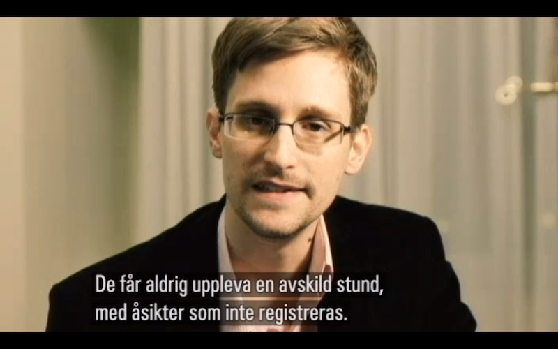 Snowdens tal till Mattsson