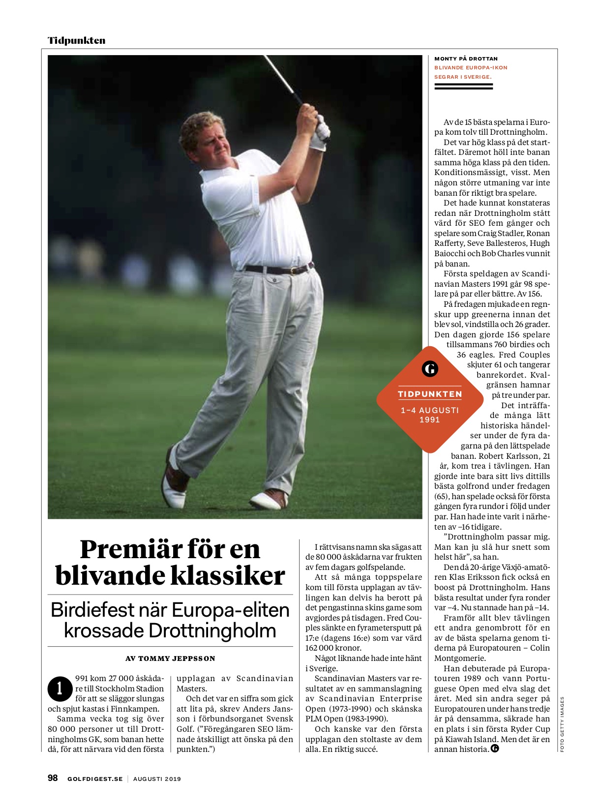 Birdiefest på Drottningholm – krönika om en klassisk golftävling för Golf Digest