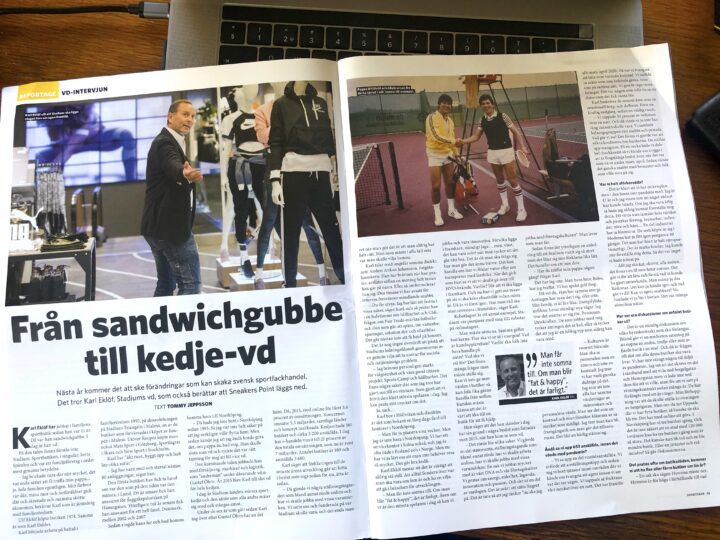 Intervju med Stadiums VD, Karl Eklöf, för Sportfack