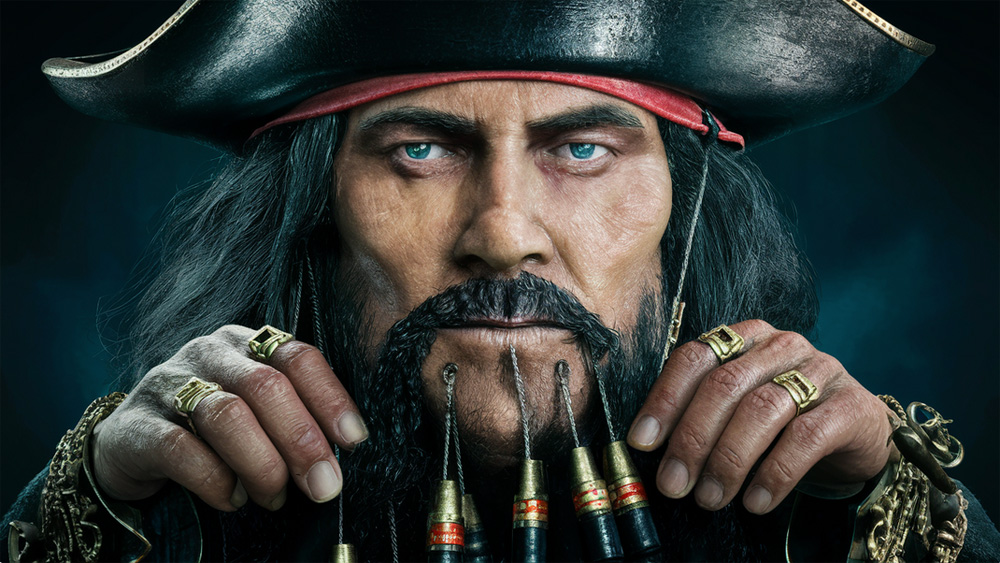 Captain Blackbeard, notorious pirate | made with the AI Ideogram | Storyloft © 2024