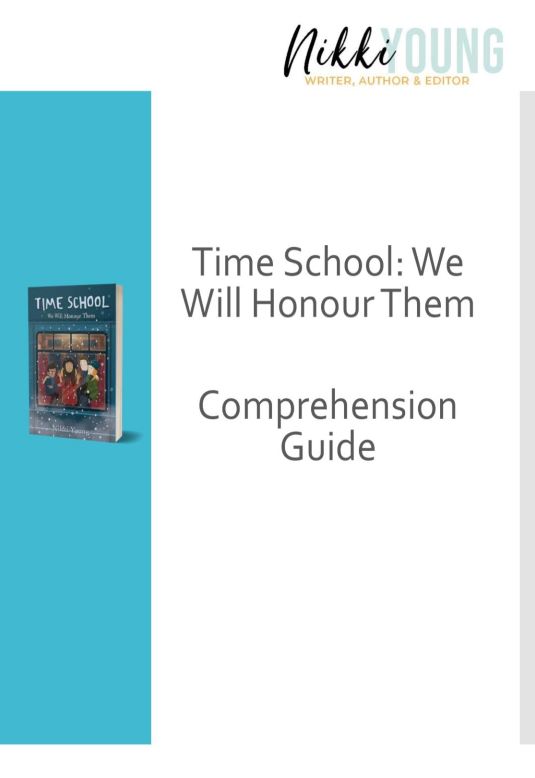 Comprehension and activity guide for Time School: We Will Honour Them