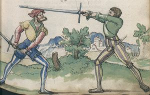 Medieval swordfighters