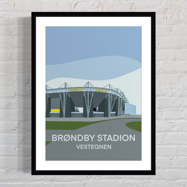 Brøndby Stadion byplakater til stuen