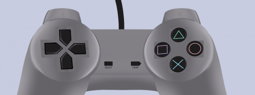 PS1 Controller sjove plakater til hjemmet