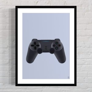 PS4 Controller sjove plakater til hjemmet, Plakater til hjemmet, plakater til stuen, plakater til værelset, tattoo inspireret plakater, posters, STposters