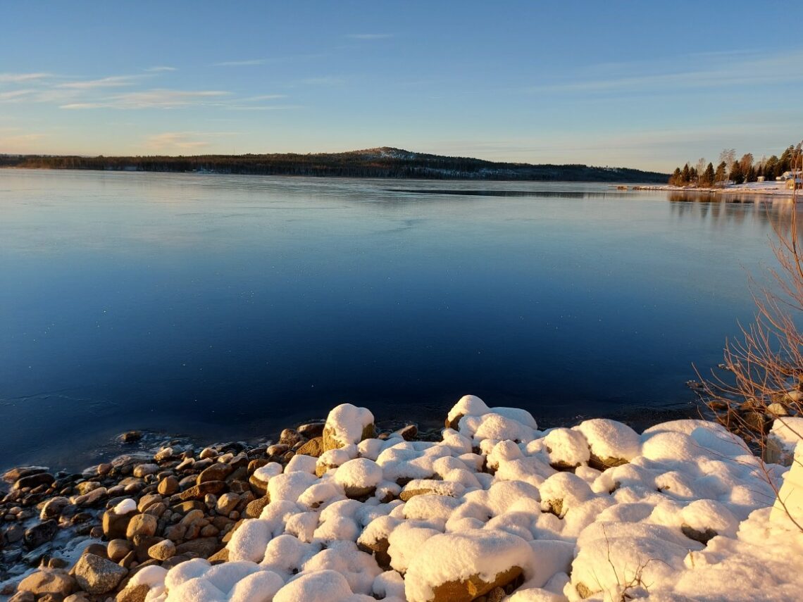 Vacker vinter i Örnsköldsvik