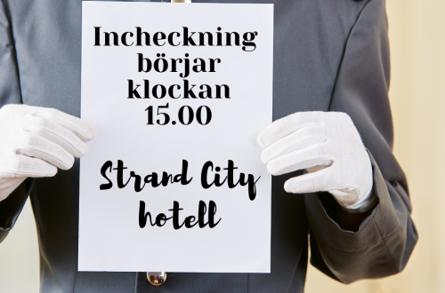 Incheckning börjar